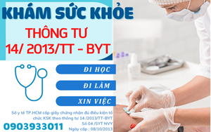 KHÁM SỨC KHỎE THÔNG TƯ 14/TT-BYT